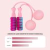 Jump Rope with 2 in 1 Training Adjustable Ropeless Skipping Rope Fitness Weighted, Adjustable Weighted Cordless Jumping Rope for Kids Men Women, Cardi