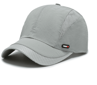 Outdoor Sports Quick-drying Mesh Baseballcap (Color: Silver)